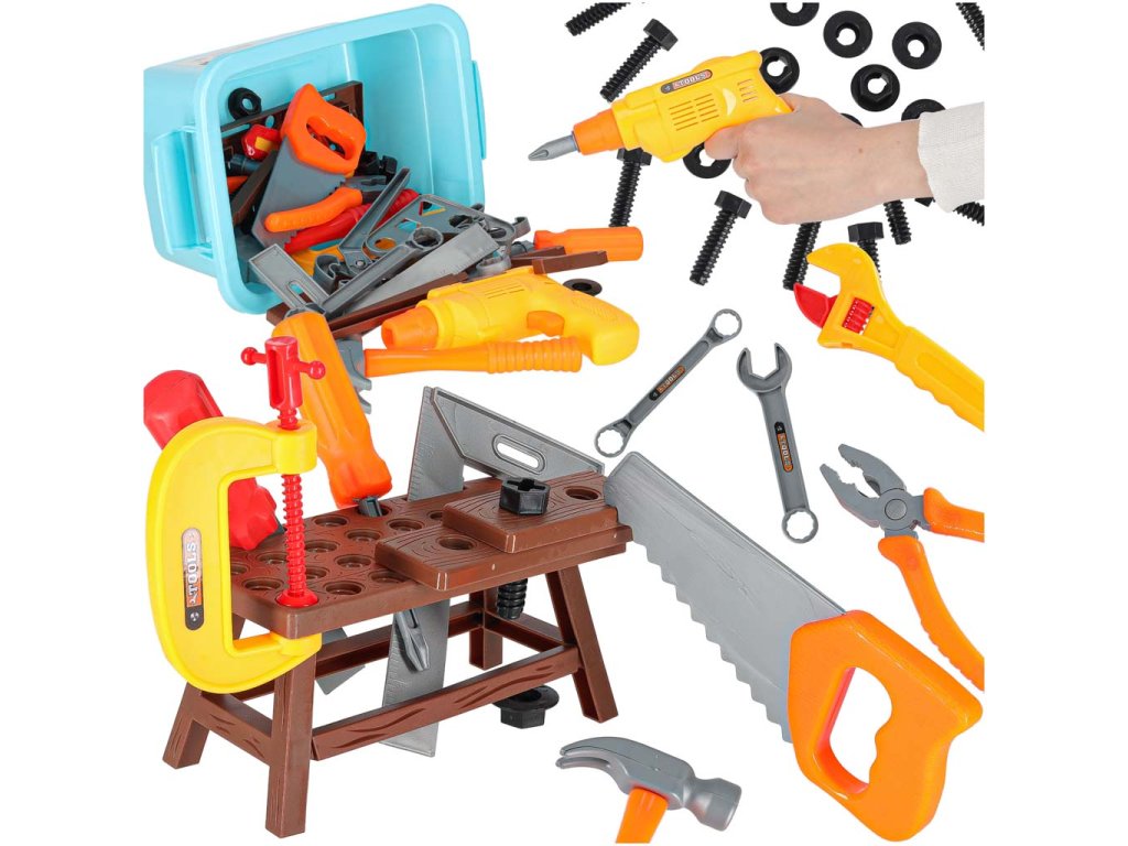 Narzedzia dla dzieci warsztat z narzedziami 48 elementow 175053