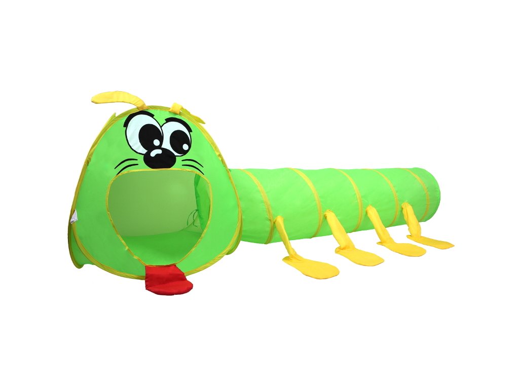 Stonožkový stan s tunelom, samoskladací set 2v1 IPLAY