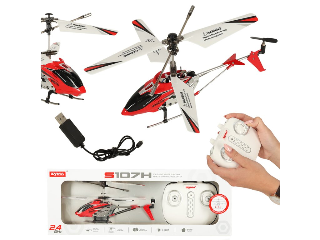 Helikopter RC SYMA S107H 2 4GHz RTF czerwony 136803