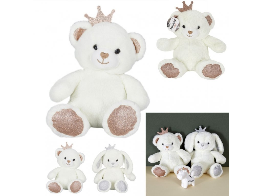 Macko s korunkou  25cm
