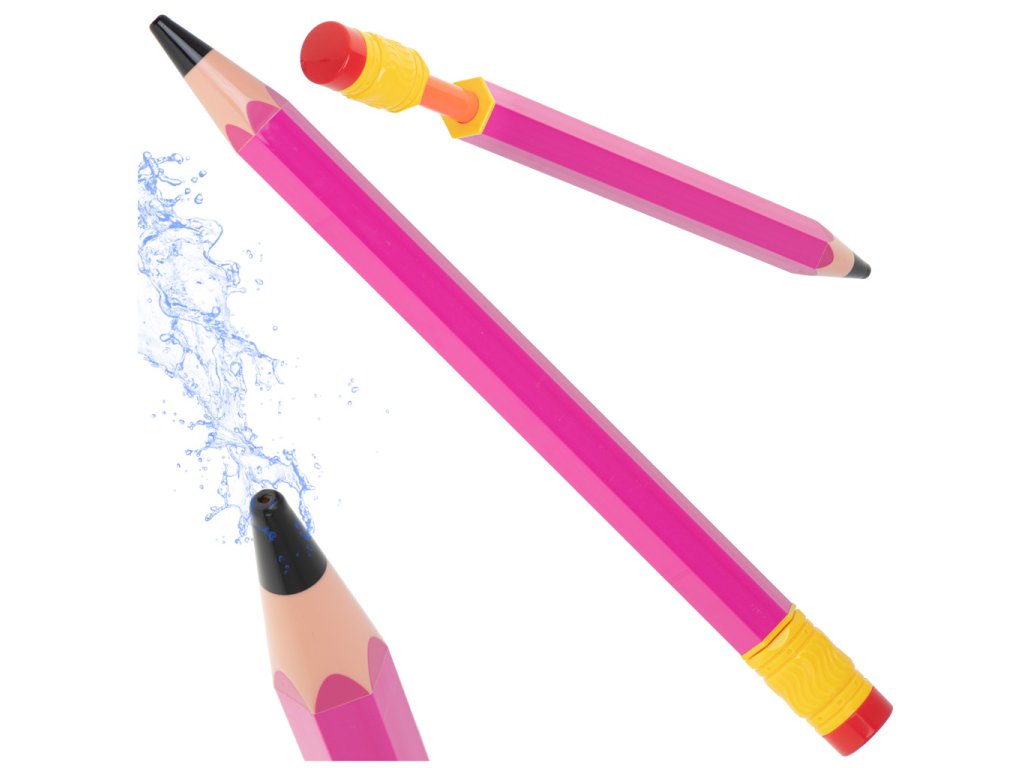 Sikawka strzykawka pompka na wode olowek 54cm rozowy 106344(2)