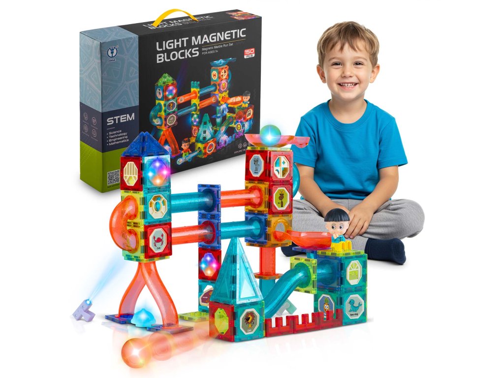 klocki magnetyczne edukacyjne 59389