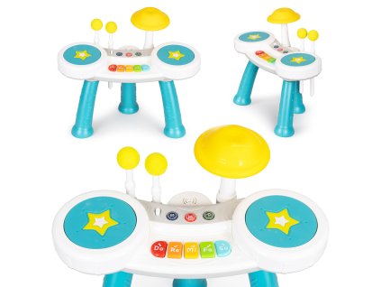 Detské 2v1: perkusie a pianinko so 2 paličkami