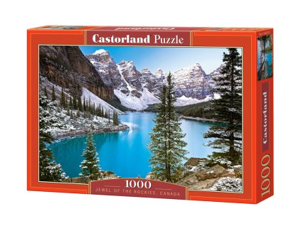 CASTORLAND Puzzle 1000el. Klenot Skalistých hôr, Kanada - Kanadské jazero