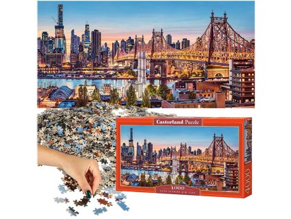 CASTORLAND Puzzle 4000 dílků Dobrý večer, New York - Večer v New Yorku 138x68cm