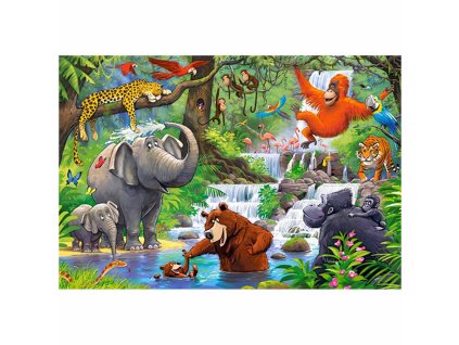 CASTORLAND Puzzle 40el. Maxi Jungle Animals - Zvířata v džungli