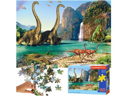 CASTORLAND Puzzle 60el. Vo svete dinosaurov 5+