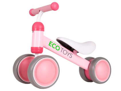Cvičebný minibicykel pre deti ružový ECOTOYS