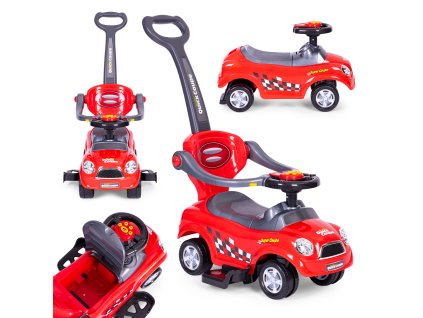 Tlačidlo s otočnou rukoväťou - červená