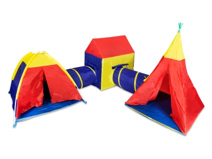 Detský stanový set 5v1 domček + tunely IPLAY