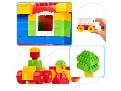 DIPLO 3D stavebné plastové kocky pre deti 233el.