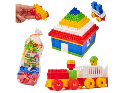 DIPLO 3D stavební plastové kostky pro děti 233el.