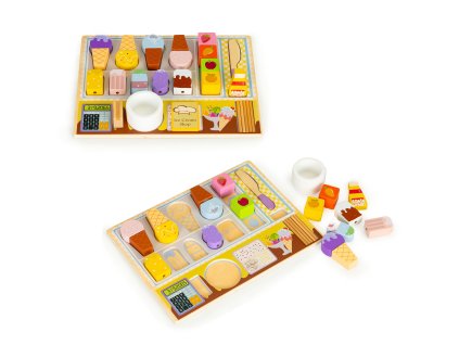 Drevená zmrzlinová tabuľa - 27 dielov