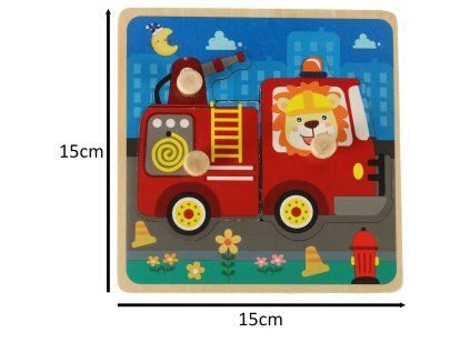 Drevené puzzle hasičský zbor