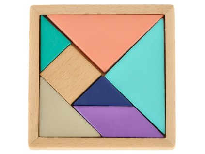 Drevené puzzle tangram