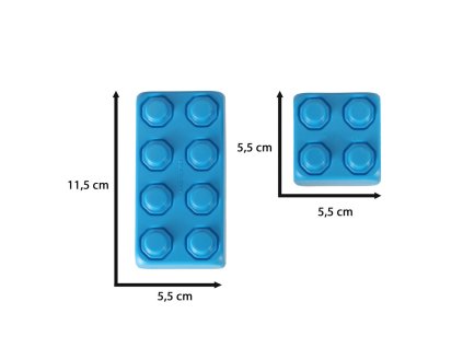 Barevné cihly junior 60 kusů