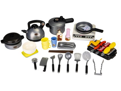 Detský hrací gril a kuchynka 40 dielov so svetlom a zvukom