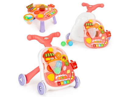 Interaktívne chodítko a učebný stolík 2 v 1 so zvukmi