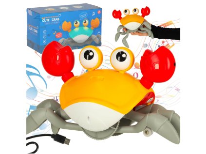 Krab uciekajacy pelzajacy czujnik interaktywna akumulator USB czerwony 167783
