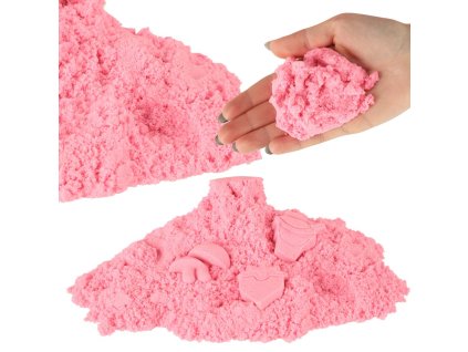 Piasek kinetyczny 1kg w woreczku rozowy 145056