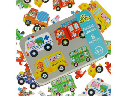 Puzzle w puszce pojazdy 30 puzzli 170206