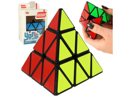 Logická hra PYRAMINX puzzle kocka 9,7 cm