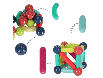 Magnetické kocky pre malé deti 50 prvkov