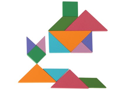 Magnetické puzzle 3D bloky tangramů