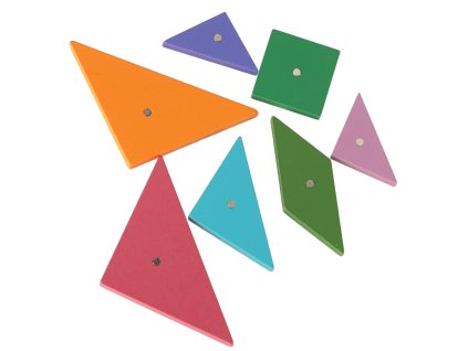 Magnetické puzzle 3D bloky tangramů