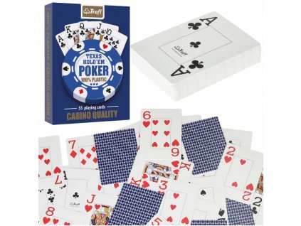 MUDUKO Trefl hrací karty Poker 100% plast 55ks.