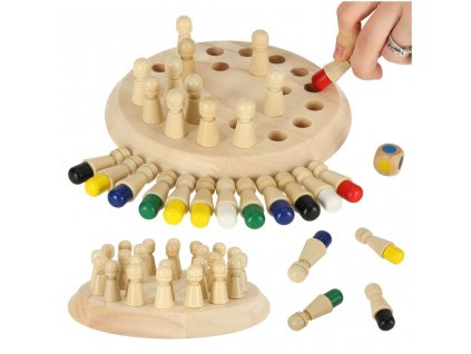 Paměť puzzle hra čínské zápas barvy dřevěné