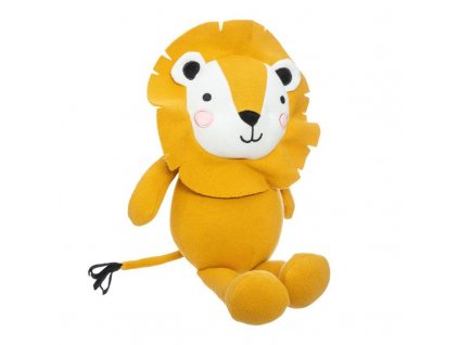 peluche pour enfant lion 41cm jaune[1]