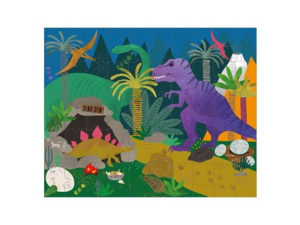 113349 pohyblive puzzle 50ks dinosaurus