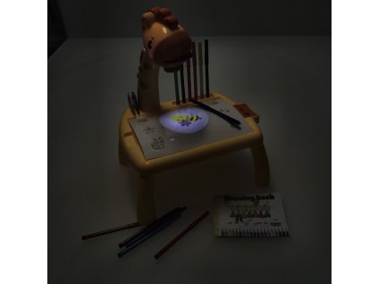 Projektor kresliaci stôl žirafa žltá