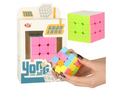 Puzzle hra Puzzle kocka 3x3 neon 5,65 cm