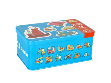 Puzzle w puszce pojazdy 24 puzzle 149144