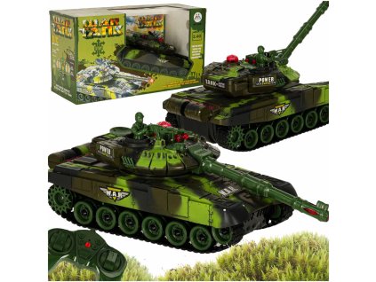 Czolg zdalnie sterowany na pilota RC War Tank 9993 2 4 GHz kamuflaz lesny 174519