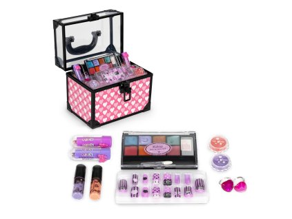 Detský kozmetický kufrík 11 dielov – make-up a nechty