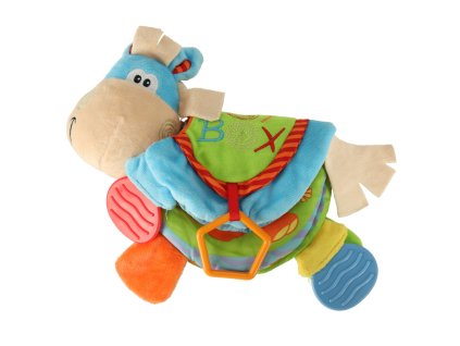 Ksiazeczka sensoryczna grzechotka gryzak osiolek 135509