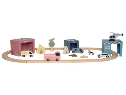 Set záchranári a vláčik