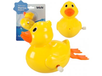 Skrutkovacia plávajúca hračka do kúpeľa kačica
