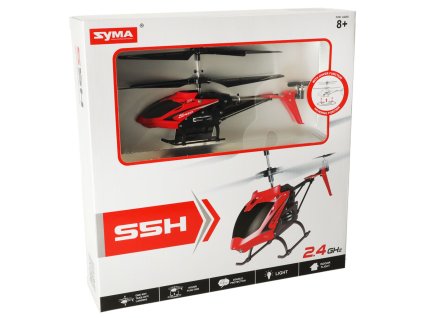Helikopter zdalnie sterowany na pilota RC SYMA S5H 2 4GHz RTF czerwony 146329