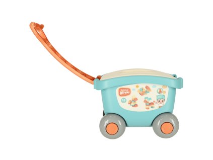 Klocki w wozku pojemniku z przykrywka 32 elementy 135566