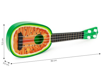 Ukulele gitara pre deti štvorstrunová vodný melón