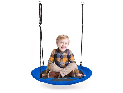 Záhradná hojdačka Čapie hniezdo 100cm ECOTOYS modrá
