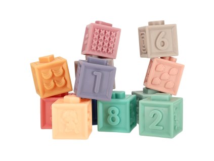 Klocki pilki sensoryczne miekkie edukacyjne 15 elementow 140961