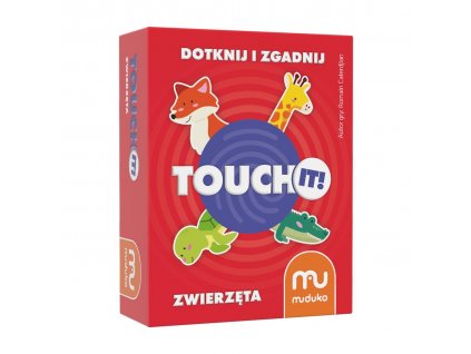 MUDUKO Vzdělávací karetní hra Touch it! Dotkni se a hádej. Zvířata 5+