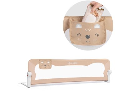 Bezpečnostná zábrana na posteľ 150 x 42 x 35 cm Nukido béžová