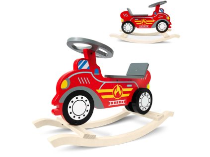 Ricokids drevené hojdacie auto 785001 hasičský zbor