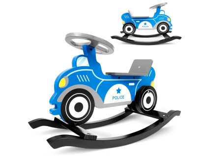 Ricokids drevené hojdacie auto 785000 polícia